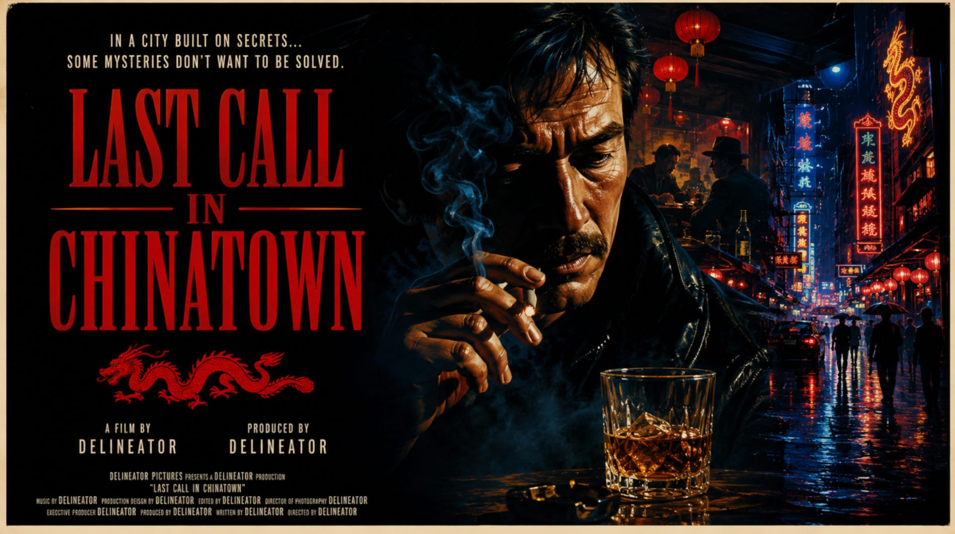 Last Call in Chinatown, teaser one-sheet