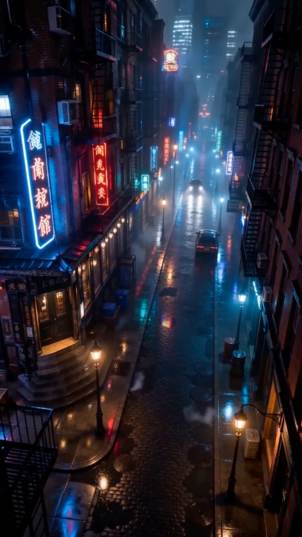1980s, the neon strip