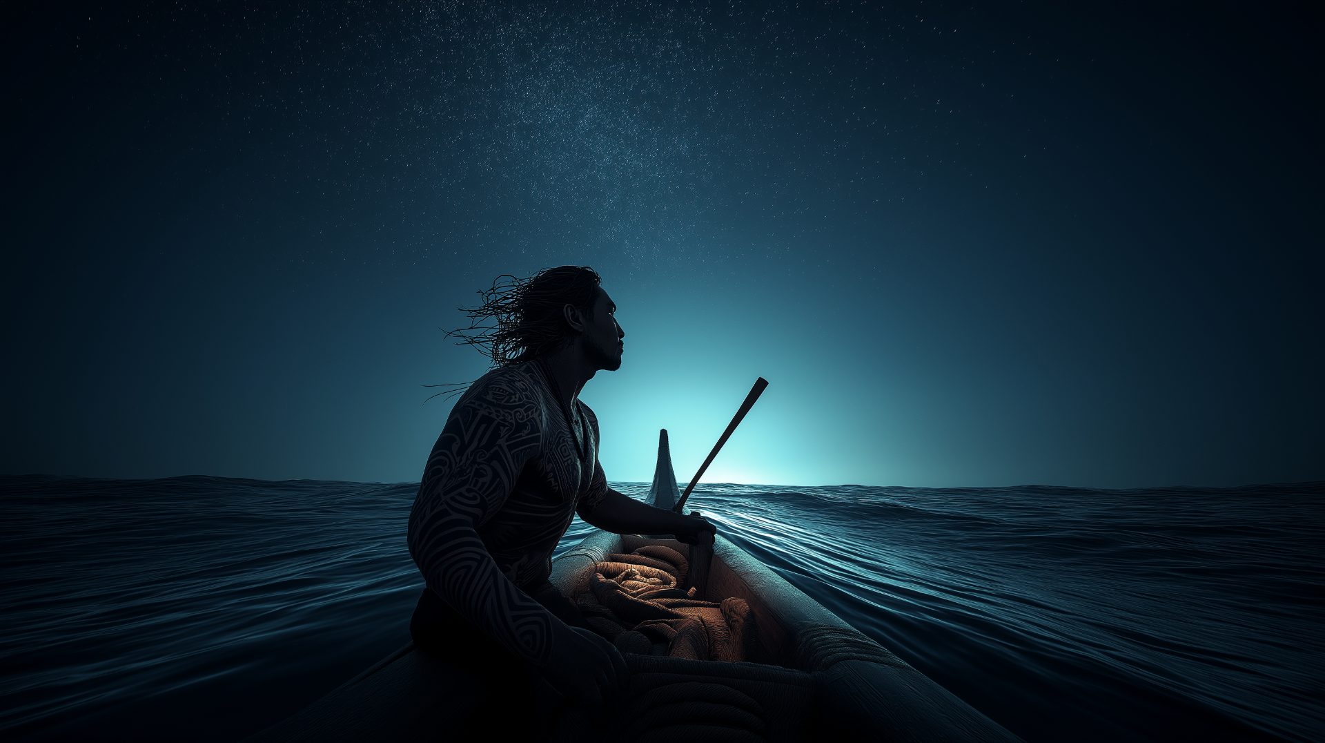 The star compass read overhead