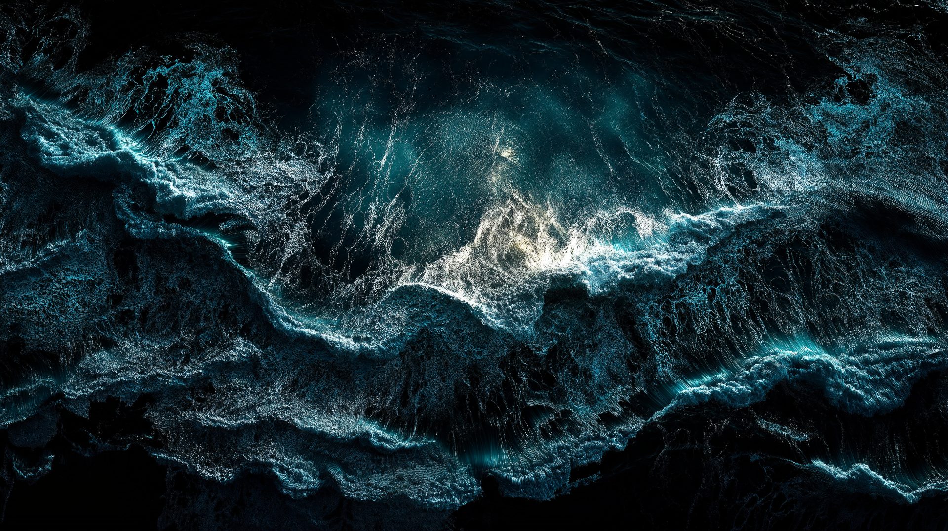 The open ocean and its swells